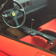 The gated shifter, like the rest of the car, is pure art.